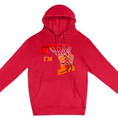 I'm 11 Basketball Birthday Boy And Girl 11 Year Old Birthday Premium Pullover Hoodie