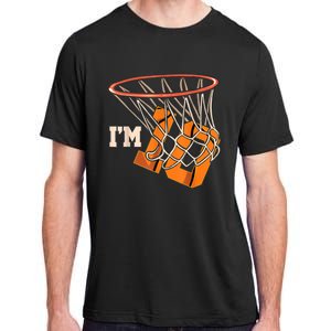 I'm 10 Basketball Theme Birthday Party Celebration 10th Adult ChromaSoft Performance T-Shirt