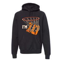 I'm 10 Basketball Theme Birthday Party Celebration 10th Premium Hoodie