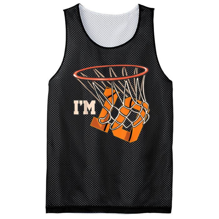 I'm 10 Basketball Theme Birthday Party Celebration 10th Mesh Reversible Basketball Jersey Tank