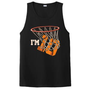 I'm 10 Basketball Theme Birthday Party Celebration 10th PosiCharge Competitor Tank