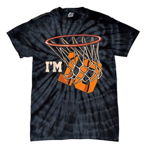 I'm 10 Basketball Theme Birthday Party Celebration 10th Tie-Dye T-Shirt