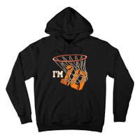 I'm 10 Basketball Theme Birthday Party Celebration 10th Tall Hoodie