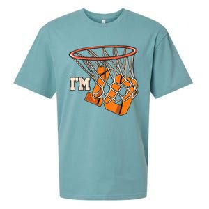 I'm 10 Basketball Theme Birthday Party Celebration 10th Sueded Cloud Jersey T-Shirt