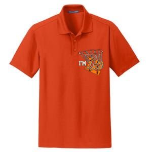 I'm 12 Basketball Theme Birthday Party Celebration 12th Dry Zone Grid Polo