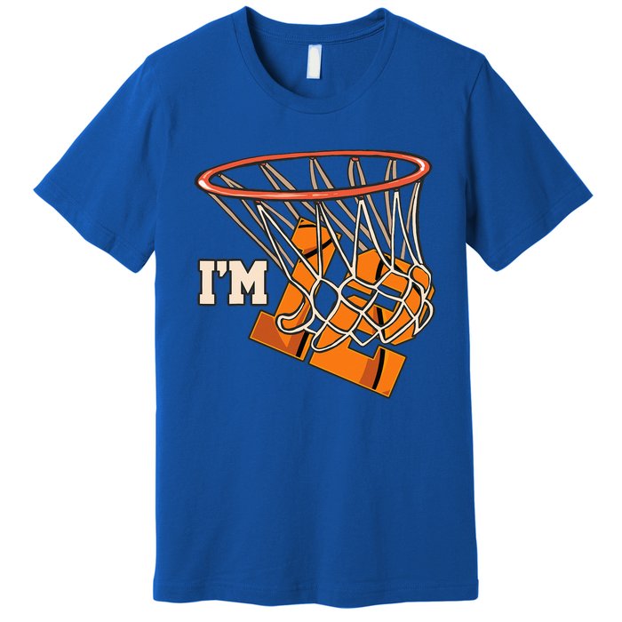 I'm 12 Basketball Theme Birthday Party Celebration 12th Premium T-Shirt