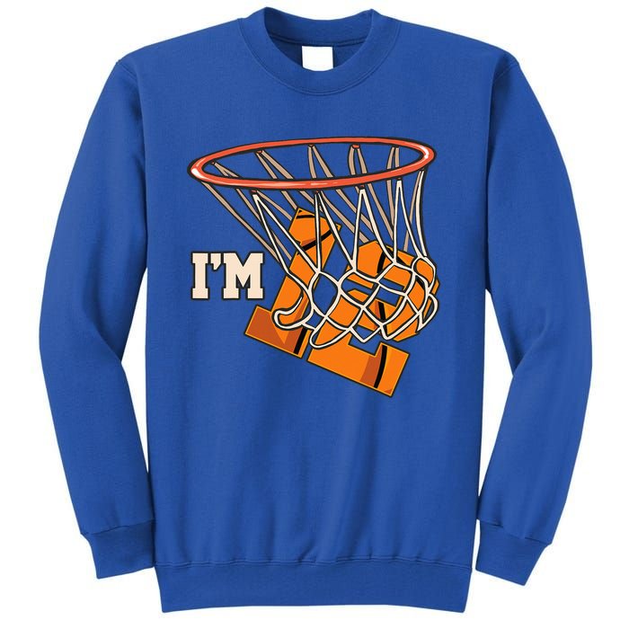 I'm 12 Basketball Theme Birthday Party Celebration 12th Tall Sweatshirt