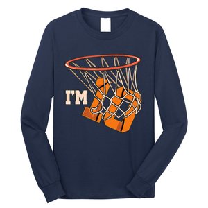 I'm 10 Basketball Theme Birthday Party Celebration 10th Long Sleeve Shirt