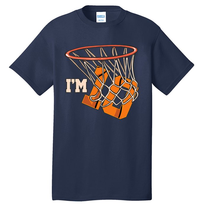 I'm 10 Basketball Theme Birthday Party Celebration 10th Tall T-Shirt