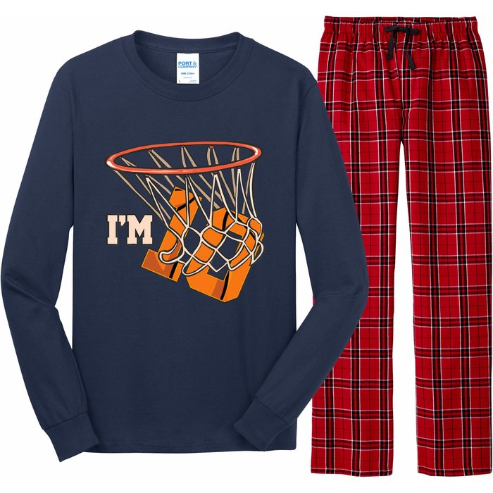 I'm 10 Basketball Theme Birthday Party Celebration 10th Long Sleeve Pajama Set