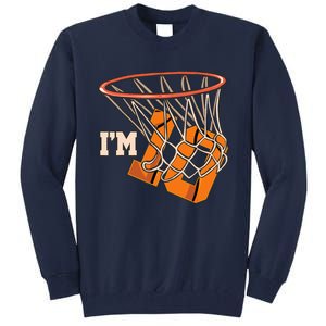 I'm 10 Basketball Theme Birthday Party Celebration 10th Tall Sweatshirt