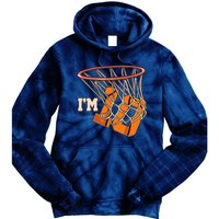 I'm 10 Basketball Theme Birthday Party Celebration 10th Tie Dye Hoodie