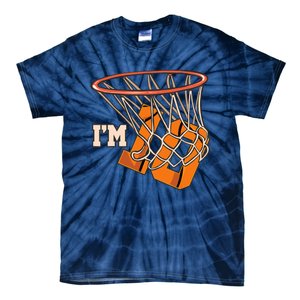 I'm 10 Basketball Theme Birthday Party Celebration 10th Tie-Dye T-Shirt