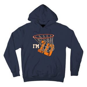 I'm 10 Basketball Theme Birthday Party Celebration 10th Tall Hoodie