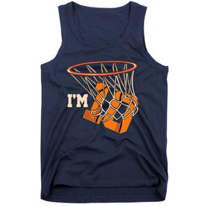 I'm 10 Basketball Theme Birthday Party Celebration 10th Tank Top