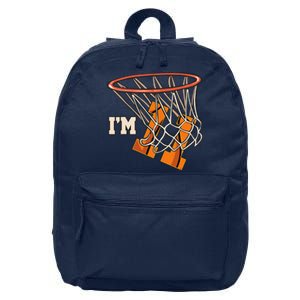 IM 11 Basketball Theme Birthday Party Celebration 11th 16 in Basic Backpack