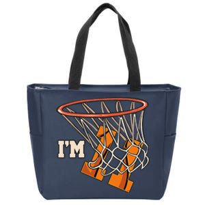 IM 11 Basketball Theme Birthday Party Celebration 11th Zip Tote Bag