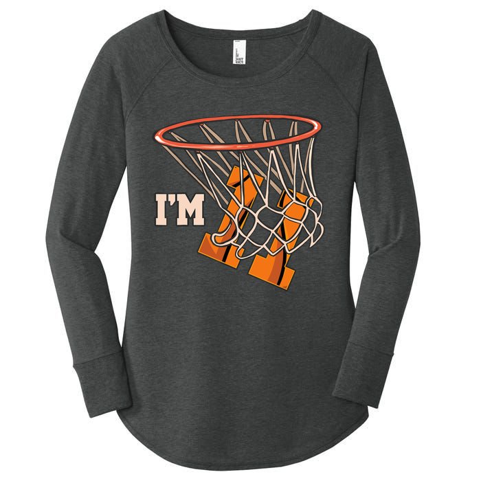 I'm 11 Basketball Theme Birthday Party Celebration 11th Women's Perfect Tri Tunic Long Sleeve Shirt