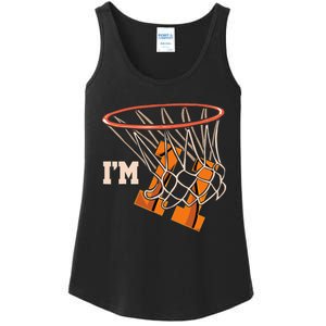 I'm 11 Basketball Theme Birthday Party Celebration 11th Ladies Essential Tank