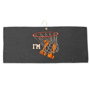 I'm 11 Basketball Theme Birthday Party Celebration 11th Large Microfiber Waffle Golf Towel