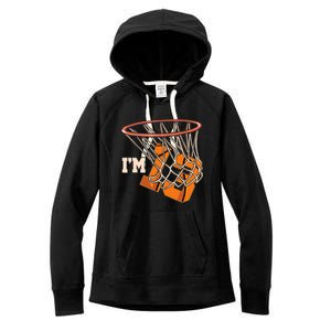 I'm 13 Basketball Theme Birthday Party Celebration 13th Women's Fleece Hoodie