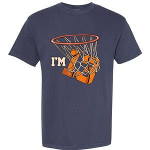 I'm 13 Basketball Theme Birthday Party Celebration 13th Garment-Dyed Heavyweight T-Shirt