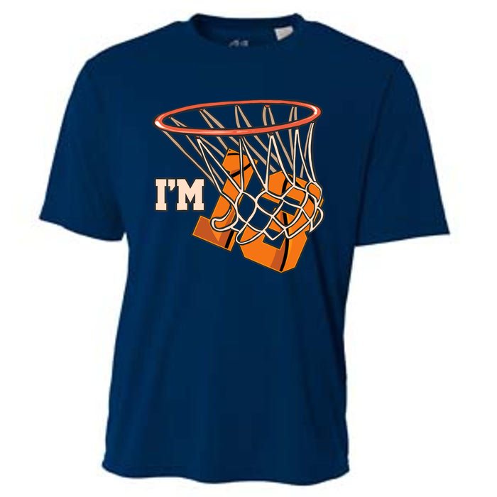 I'm 13 Basketball Theme Birthday Party Celebration 13th Cooling Performance Crew T-Shirt