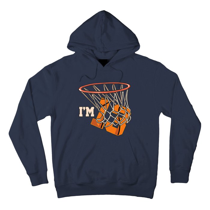 I'm 13 Basketball Theme Birthday Party Celebration 13th Hoodie