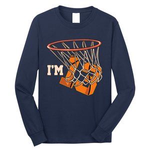 I'm 13 Basketball Theme Birthday Party Celebration 13th Long Sleeve Shirt