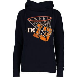 I'm 13 Basketball Theme Birthday Party Celebration 13th Womens Funnel Neck Pullover Hood