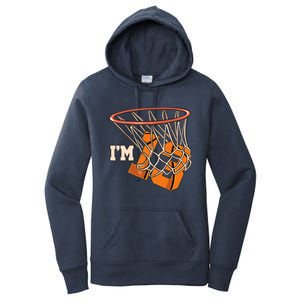 I'm 13 Basketball Theme Birthday Party Celebration 13th Women's Pullover Hoodie