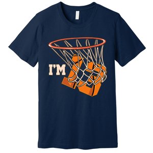 I'm 13 Basketball Theme Birthday Party Celebration 13th Premium T-Shirt