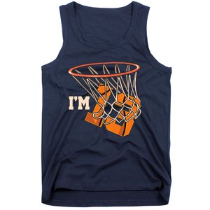 I'm 13 Basketball Theme Birthday Party Celebration 13th Tank Top