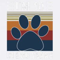 I'm 10 In Dog Years 70th Birthday Vintage Funny 70 Year Old Button