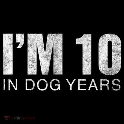 I'm 10 In Dog Years Funny 70th Birthday Gift shirt T-Shirt