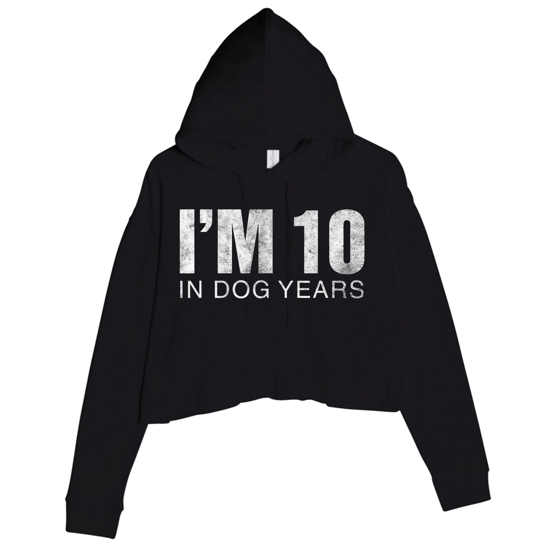 I'm 10 In Dog Years Funny 70th Birthday Gift shirt Crop Fleece Hoodie
