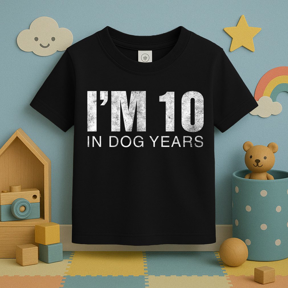 I'm 10 In Dog Years Funny 70th Birthday Gift shirt Toddler T-Shirt