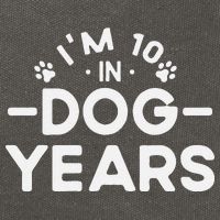 Im 10 In Dog Years Funny 70th Birthday 70 Years Old Cotton Canvas Backpack