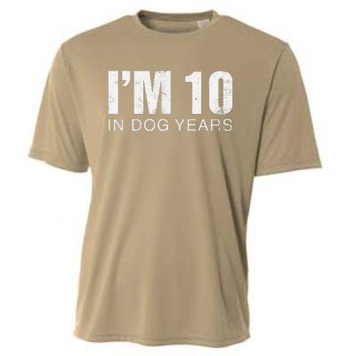 Im 10 In Dog Years Funny 70th Birthday Gift Cooling Performance Crew T-Shirt