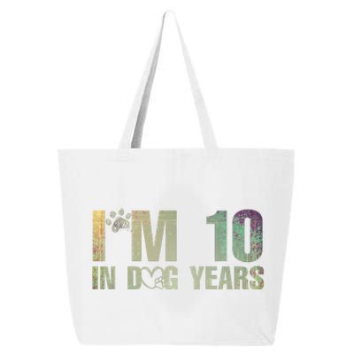 Im 10 In Dog Years Funny 70th Birthday Vintage 25L Jumbo Tote