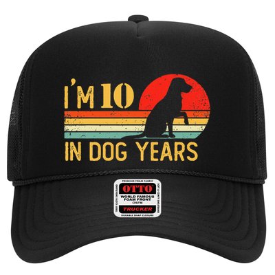 IM 10 In Dog Years 70th Birthday Vintage Funny 70 Year Old Trucker Hat