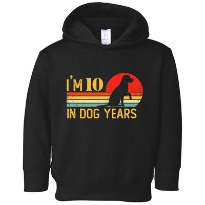 IM 10 In Dog Years 70th Birthday Vintage Funny 70 Year Old Toddler Hoodie