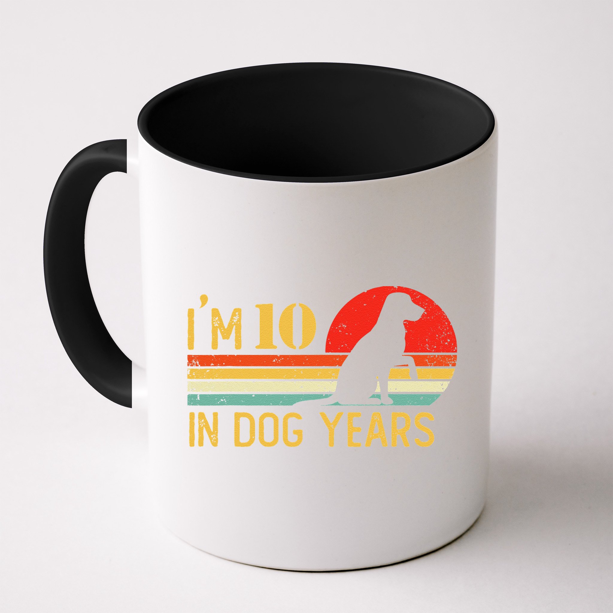 I'm 10 In Dog Years 70th Birthday Vintage Funny 70 Year Old Mug