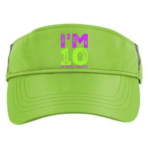 Im 10 In Dog Years. Funny 70th Birthday T Gift Adult Drive Performance Visor