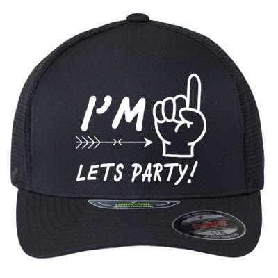 I'm 1 Lets Party! Flexfit Unipanel Trucker Cap