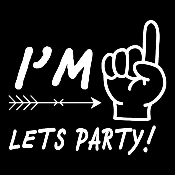 I'm 1 Lets Party! Drawstring Bag