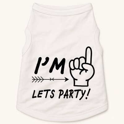 I'm 1 Lets Party! Doggie Tank