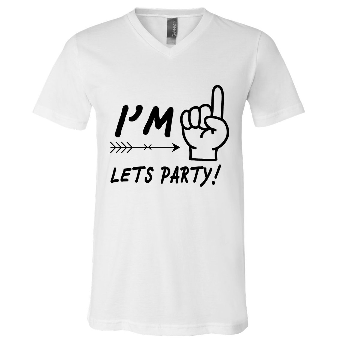 I'm 1 Lets Party! V-Neck T-Shirt