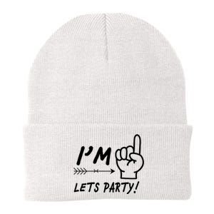 I'm 1 Lets Party! Knit Cap Winter Beanie