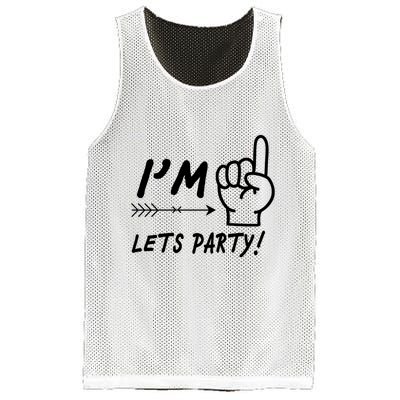 I'm 1 Lets Party! Mesh Reversible Basketball Jersey Tank